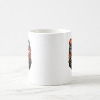 Taza De Café Libertad para Siempre – Águila Calva Realista 4 de