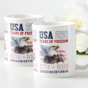 Taza De Café Libertad Patriótica 250 Aniversario de América