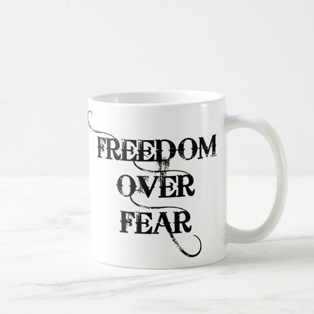 Taza De Café Libertad por miedo (Derecha)