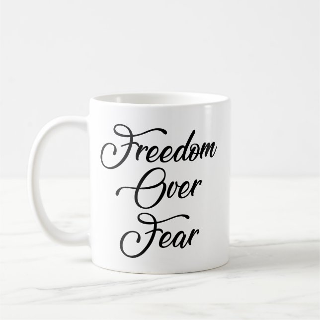 Taza De Café Libertad por miedo (Izquierda)
