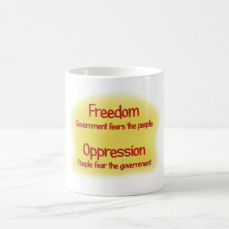 Taza De Café Libertad u opresión