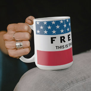 Taza De Café Libertad Un verdadero patriota