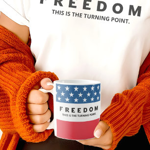 Taza De Café Libertad Un verdadero patriota