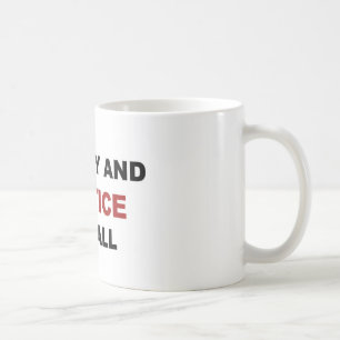 Taza De Café Libertad y justicia para todos