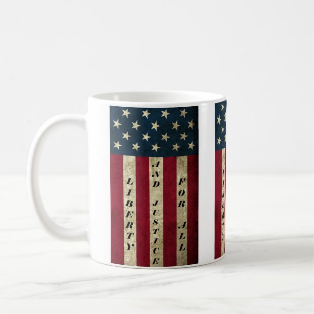 Taza De Café Libertad Y Justicia Para Todos (Izquierda)