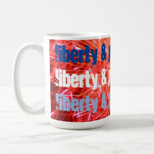Taza De Café "Libertad y Justicia Para Todos" - 4 de Julio 