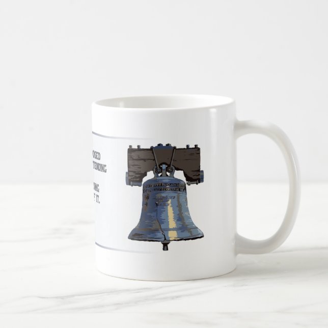 Taza De Café Liberty Bell - Jefferson (Derecha)