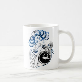 Taza De Café Libra Art Deco Lady
