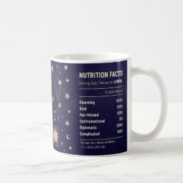 Taza De Café Libra datos de nutrición divertida estrellas del h