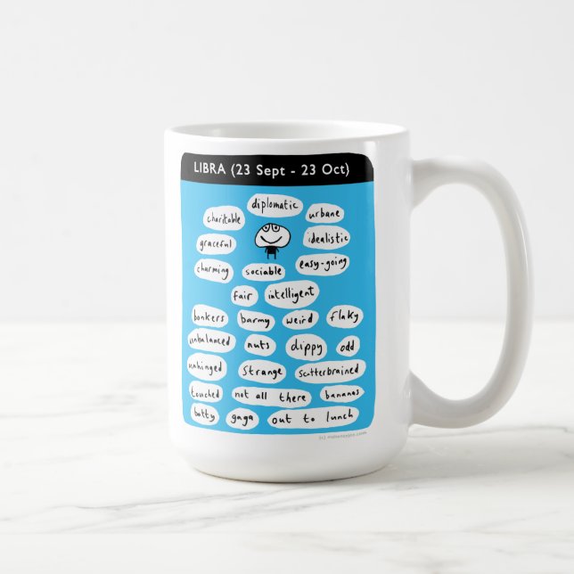 Taza De Café LIBRA (el 23 de sept. - 23 de octubre) (Derecha)