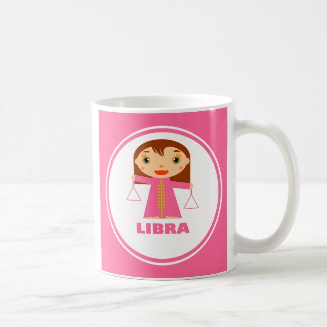 Taza De Café Libra es mi signo zodiaco (Derecha)