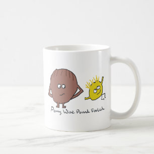 Taza De Café Libra sabia del penique absurda