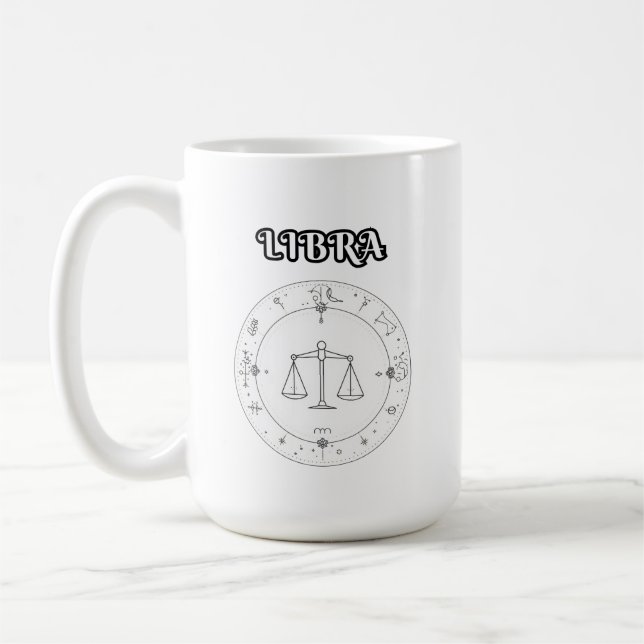 Taza De Café libra zodiac (Izquierda)