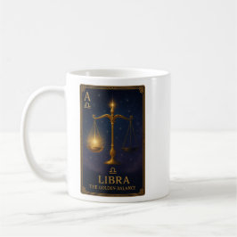 Taza De Café Libra Zodiac Art – Golden Scales of Harmony