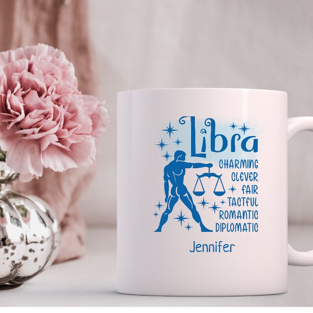 Taza De Café Libra Zodiac Trajes Personalizados Horóscopo (Subido por el creador)