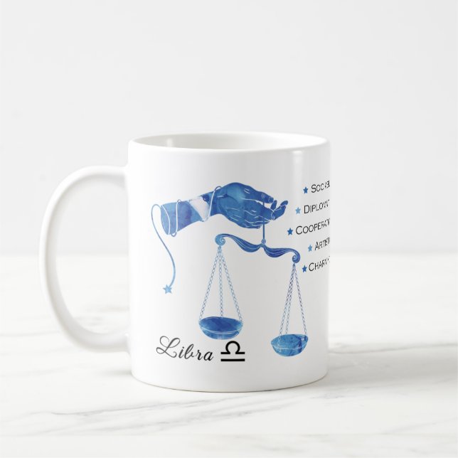 Taza De Café Libra Zodiac Traks Mug (Izquierda)