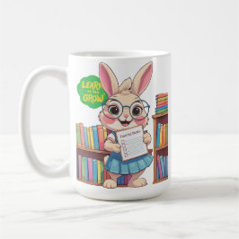 Taza De Café Librarian-in-Training Star – Rabbit Edition