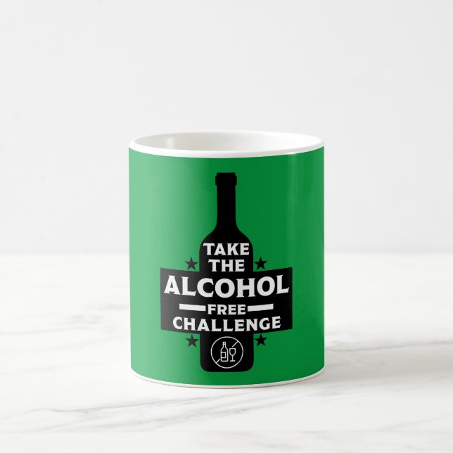 Taza De Café Libre De Alcohol Y Sobrio (Centro)