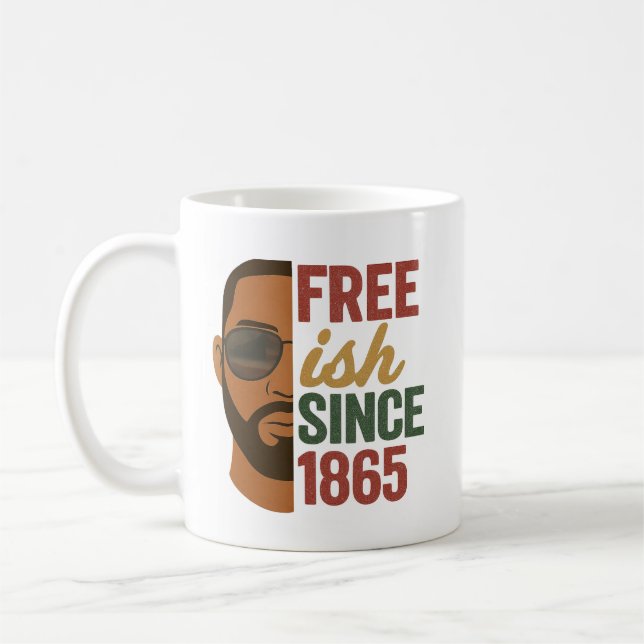 Taza De Café Libre desde la historia negra de 1865 (Izquierda)