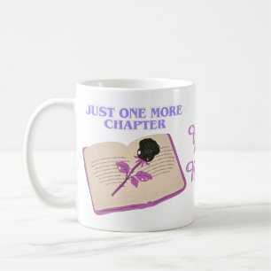 Taza De Café Libro Amante Rosa Negra Solo Un Capítulo Más