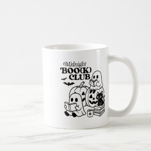 Taza De Café Libro de lectura de los Fantasmas de Halloween de