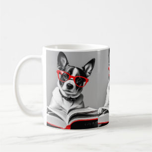 Taza De Café Libro de lectura de perros