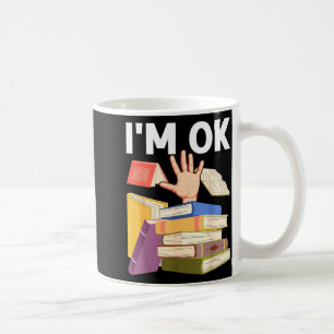 Taza De Café Libro de lectura divertida nerd bibliotecario prof