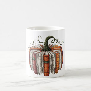 Taza De Café Libro de Otoño Calabaza, Temporada de Calabazas Ac