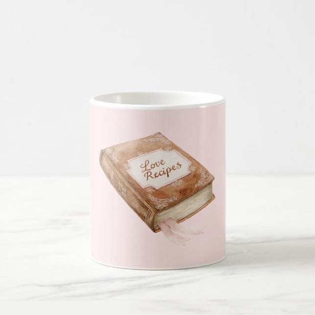 Taza De Café Libro de Recetas de Amor (Centro)