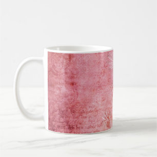Taza De Café Libro de recortes de textura de época rosa