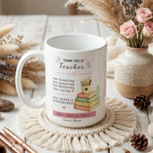 Taza De Café Libro de regalo elegante moderno lindo estético pa
