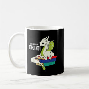 Taza De Café Libro Worm Bookworm Dragon leyendo libros T-Shirt