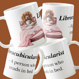 Taza De Café Librocubicularista Lectura de perro en el amante d