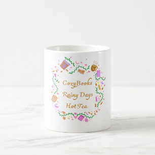 Taza De Café Libros Acogedores, Días Lluviosos, Té Caliente