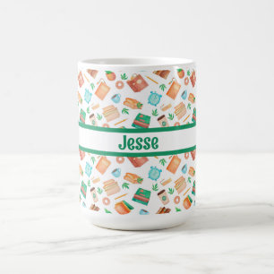 Taza De Café Libros, Café, Té, Suculentos,