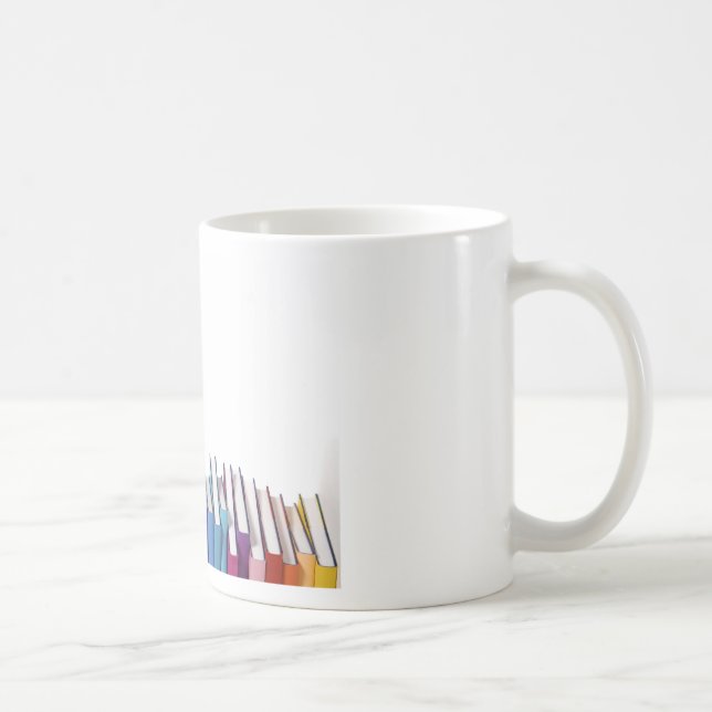 Taza De Café Libros coloridos (Derecha)