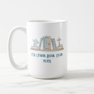Taza De Café Libros de Acuarela del Club de Lectura Azules Feli
