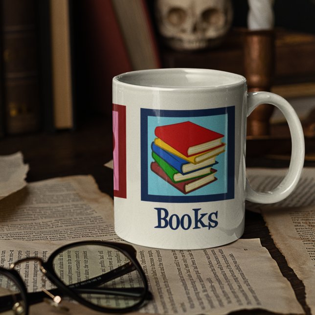 Taza De Café Libros de amor por la paz (Subido por el creador)