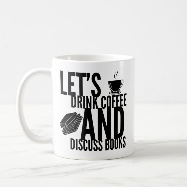 Taza De Café Libros de café leyendo música (Izquierda)