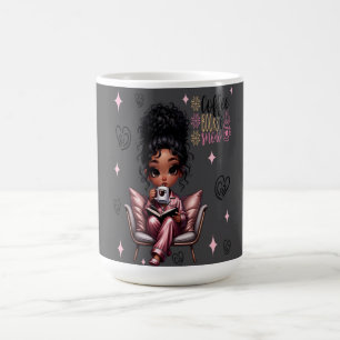 Taza De Café Libros de café y Nieve Nicole Mug