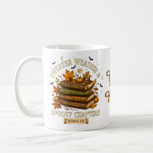 Taza De Café Libros de capítulos espeluznantes de clima de suét