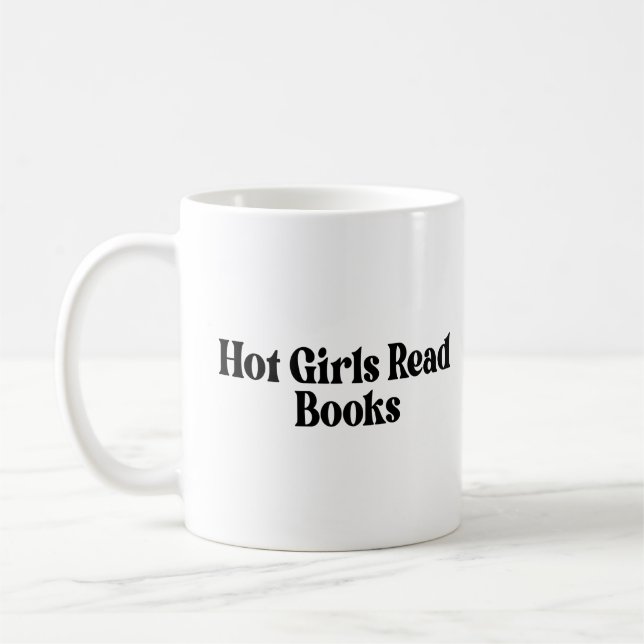 Taza De Café Libros de lectura de Chicas calientes (Izquierda)