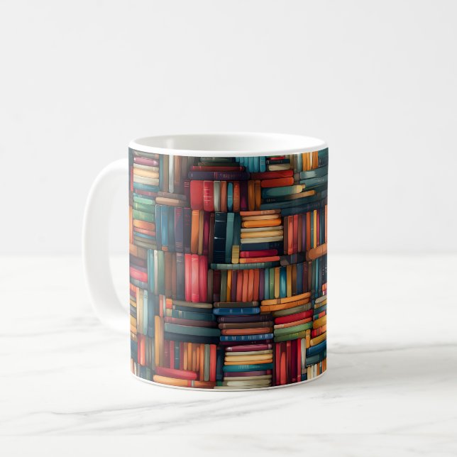 Taza De Café Libros de libros (Anverso izquierdo)
