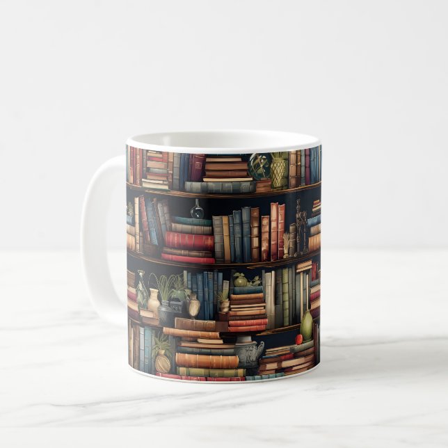 Taza De Café Libros de libros (Anverso izquierdo)