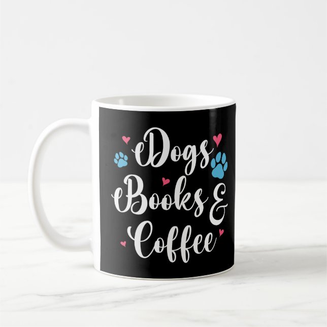 Taza De Café Libros De Perros Y Café (Izquierda)