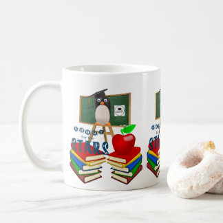 Taza De Café Libros de pingüino Apple Mug