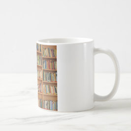 Taza De Café Libros en el estante
