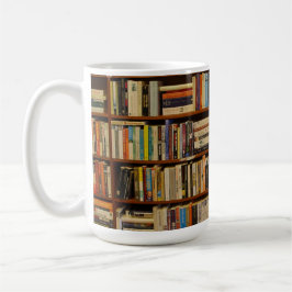 Taza De Café Libros en la biblioteca