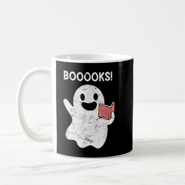 Taza De Café Libros Espíritu Libros Espíritu Libros Fantasma Co (Izquierda)