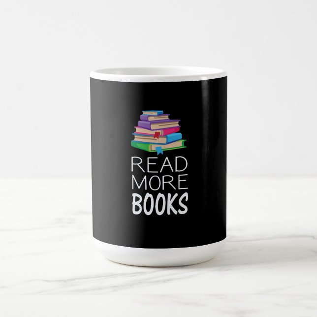Taza De Café Libros - Leer Más Libros (Centro)